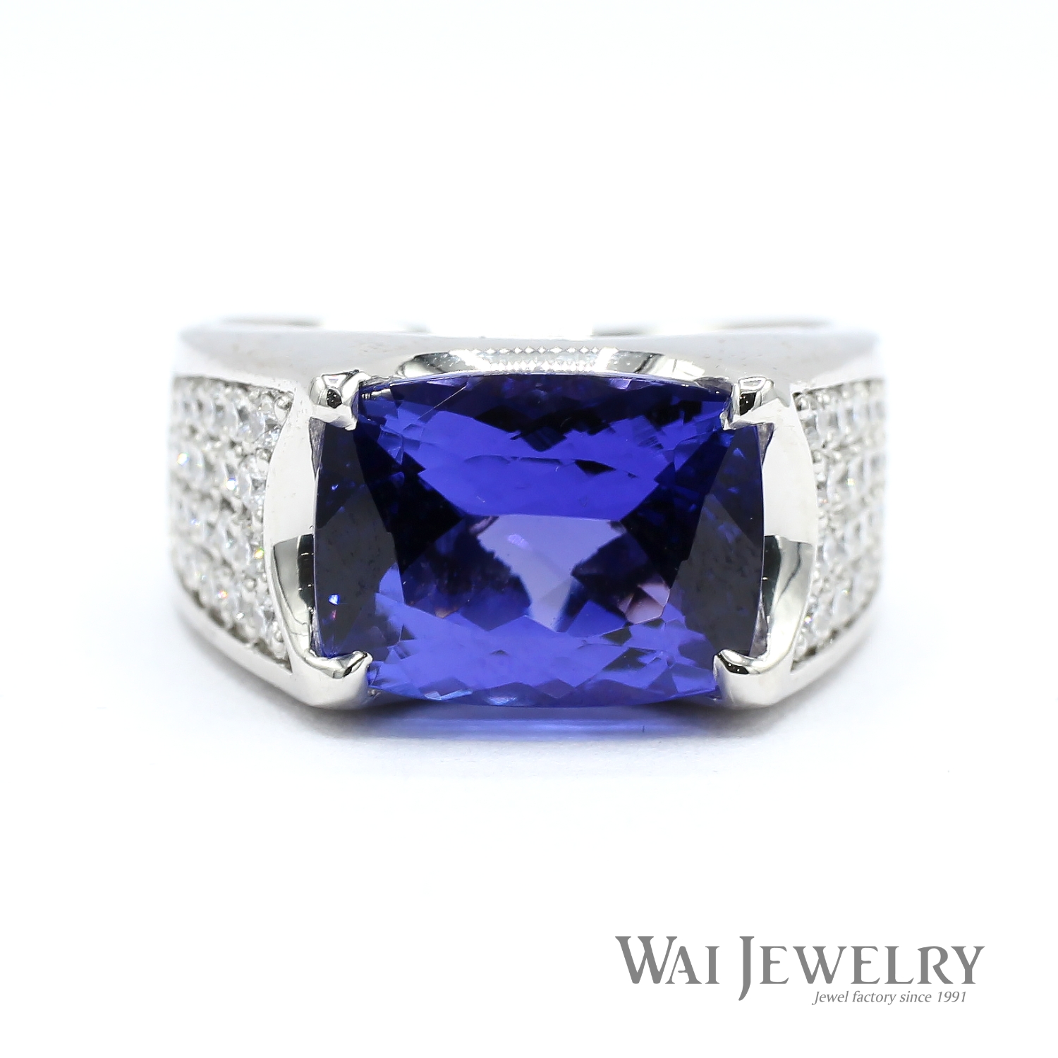 限定1点】タンザナイトリング ダイヤモンド(プラチナ）【SUN-027 PT900