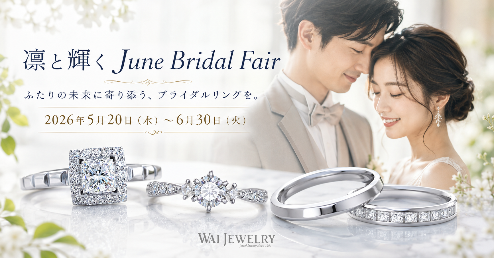 凛と輝く June Bridal Fair～ふたりの未来に寄り添う、ブライダル